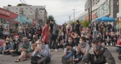Демонстранти в "Капітолійській автономній зоні"