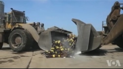洛杉矶融解武器日 枪支变建材