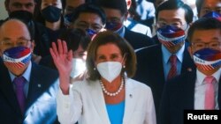 美国众议院议长佩洛西到访台湾立法院。(2022年8月3日)