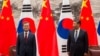 文在寅访华随行记者被打 韩国抗议