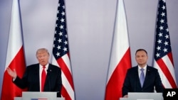 Президент США Дональд Трамп та президент Польщі Анджей Дуда