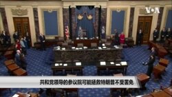 共和党领导的参议院可能拯救特朗普不受罢免