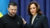 Президент Володимир Зеленський та віцепрезидентка США Камала Гарріс, Мюнхенська безпекова конференція, 17 лютого 2024 року, Мюнхен.