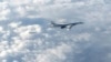 Два російських бомбардувальники Tupolev Tu-160 та британський RAF Typhoon, Шотландія, архівне фото 2018.