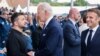 Ілюстративне фото. Президенти України Володимир Зеленський, США Джо Байден і Франції Еммануель Макрон під час відзначення 80-ї річниці з часу висадки союзників у Нормандії, Франція, 6 червня 2024. Photo by Ludovic MARIN / AFP