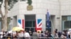 港人去英领馆示威，要英国履行责任