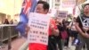 香港数团体游行 要求遣返非法居港内地男童