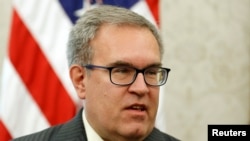 资料照：美国环保署署长惠勒（Andrew Wheeler） 