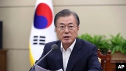韩国总统文在寅(资料照片)
