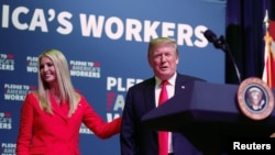 Cô Ivanka Trump hiện là cố vấn của Nhà Trắng