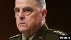 美军参谋长联席会议主席马克·米利（Mark Milley）2023年3月29日在参议院军事委员会作证。（路透社）