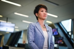 资料照：中国官方的英文电视频道中国环球电视网（CGTN）主播刘欣（2019年5月30日）
