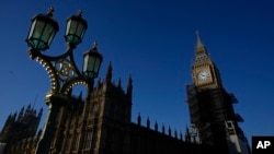伦敦威斯敏斯特英国议会大厦 (2022年1月13日)
