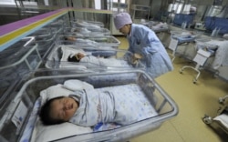 中国医院婴儿房(资料照片)