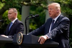 Президент США Дональд Трамп та президент Польщі Анджей Дуда провели спільну прес-конференцію 24 червня 2020 року