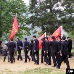 中国各地的干部来井岗山受训