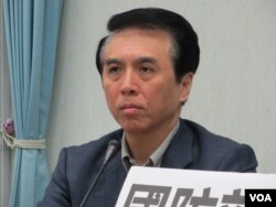 台湾在野党国民党立委陈学圣 （美国之音张永泰拍摄）