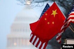 美中两国国旗