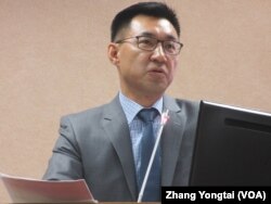 台湾在野党国民党立委江启臣(资料照片)