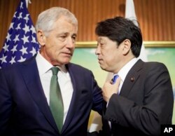美国国防部长哈格尔2014年5月1日在“香格里拉对话”年会的初步会议上发表开幕演 说（美国国防部照片）