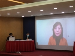 原中共中央党校教授、旅美学者蔡霞(12月7日)以视讯方式参与位于台北的华人民主书院所举办的中共建党百年批判论坛。