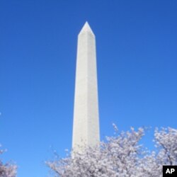 美国首都著名地标华盛顿纪念碑