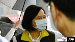 台湾总统蔡英文访视中央流行疫情指挥中心(2020年5月19日)