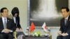 日中首脑会谈闪电举行