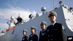 中国海军舰艇去年访问圣迭戈(2016年12月7日)