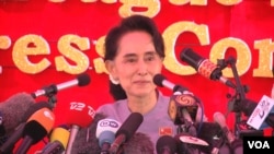 缅甸全国民主联盟领袖昂山素季。
