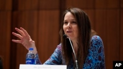 资料照：美国网络安全与基础设施安全局局长珍·伊斯特利（Jen Easterly）