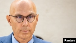 Фолькер Тюрк, Верховний комісар ООН з прав людини, бере участь у засіданні Ради з прав людини при ООН у Женеві, Швейцарія, 11 вересня 2023 р. (Фото: REUTERS/Denis Balibouse)