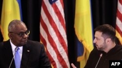 Рамштайн-24”: пресконференція Остіна і Брауна. Зеленський і Ллойд Остін.
