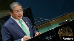 汶莱外交事务部第二部长艾瑞万在纽约联合国大会上发言（2019年9月30日）