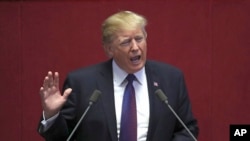 Президент Трамп промовляє до законодавців Національної асамблеї Південної Кореї в Сеулі