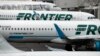 2017年5月15日边疆航空公司的客机在丹佛国际机场。