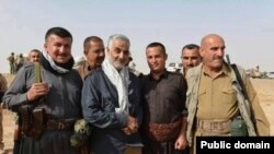 قاسم سلیمانی فرمانده سپاه قدس ایران بارها در سوریه دیده شده است. 