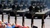 PGZ-07 twin 35mm self-propelled anti-aircraft guns take part in a parade commemorating the 70th anniversary of Japan's surrender during World War II held in front of Tiananmen Gate in Beijing, Sept. 3, 2015.