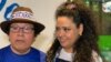 Verónica Chávez, exdirectora ejecutiva de 100% Noticias, junto a su esposo, el periodista y candidato presidencial Miguel Mora. [Foto: Houston Castillo, VOA]