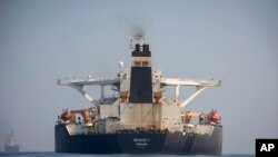 停留在直布罗陀海岸外的伊朗油轮“格雷丝1号”