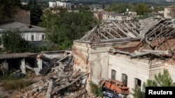 Місто Ізюм звільнене ЗСУ після захоплення російськими військами, 20 вересня 2022. REUTERS/Gleb Garanich