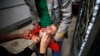 FILE - A boy receives a polio vaccination during an immunization campaign in Sana'a, Yemen, Aug. 15, 2015.