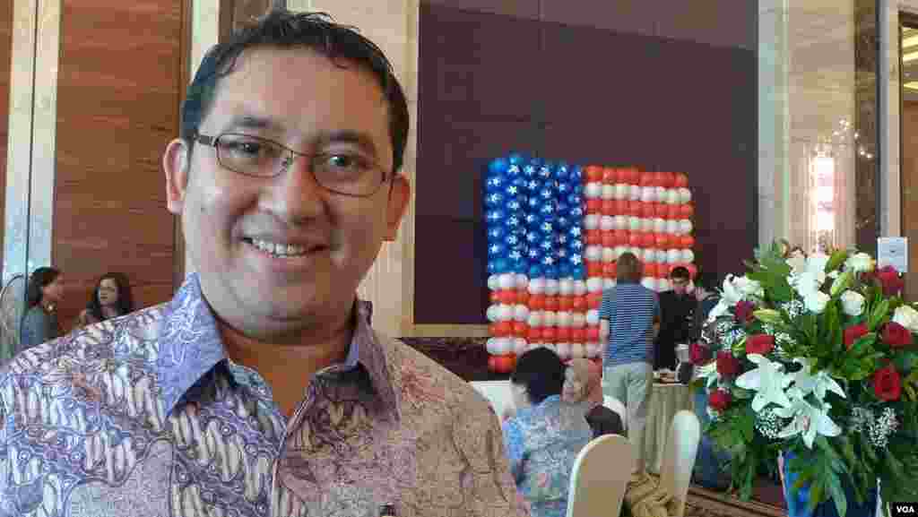 Ông Fadli Zon, Phó Chủ tịch đảng Gerindra ở Indonesia: “Tôi thấy có sự thay đổi dư luận giữa chính phủ của Bush và chính phủ của Obama.” (S. Schonhardt/VOA)