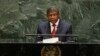 FILE - Angolan President Joao Lourenco speaks at the 74th session of the United Nations General Assembly at the United Nations headquarters in New York City, Sept. 24, 2019. 