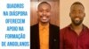 Adelino Bimba, presidente da AQDAFA, e Eduardo Ngudiangani, coord. do Dep. de Engenharia Informática