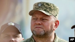 Головнокомандувач ЗСУ Валерій Залужний, Київ, 28 липня 2023. Фото: Офіс президента України/AP