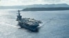 美国海军罗斯福号航母2020年5月21日离开关岛重新出海执行任务（美国海军照片）